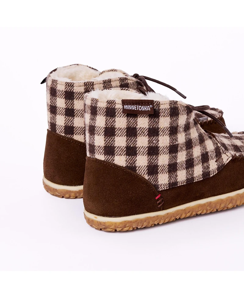 Minnetonka Women's Torrey Lace-up Slipper Booties
