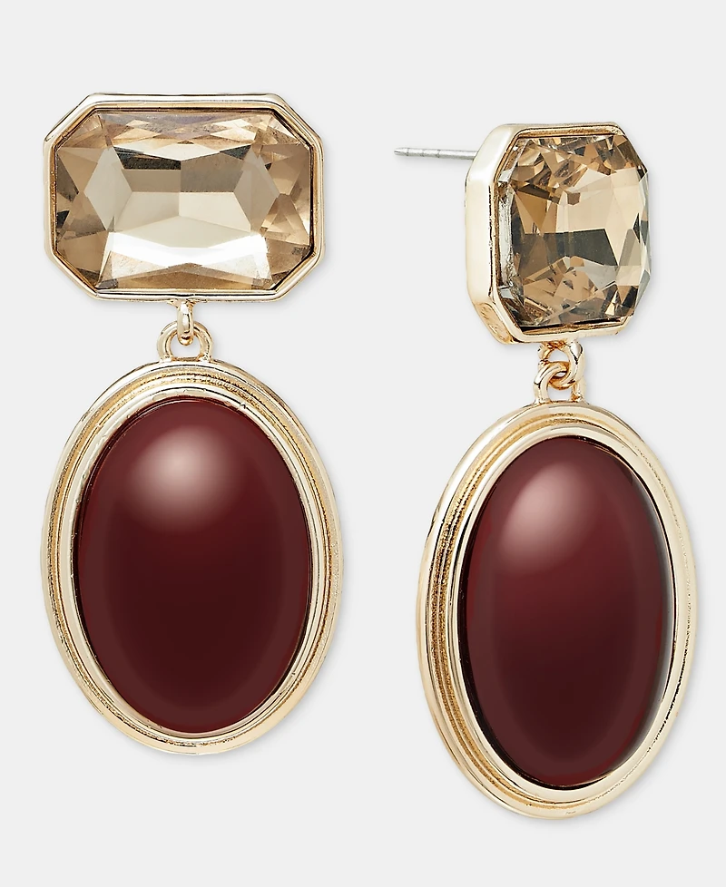 I.n.c. International Concepts Sculptural Expression Stone Drop Earrings, Macy's Exclusive