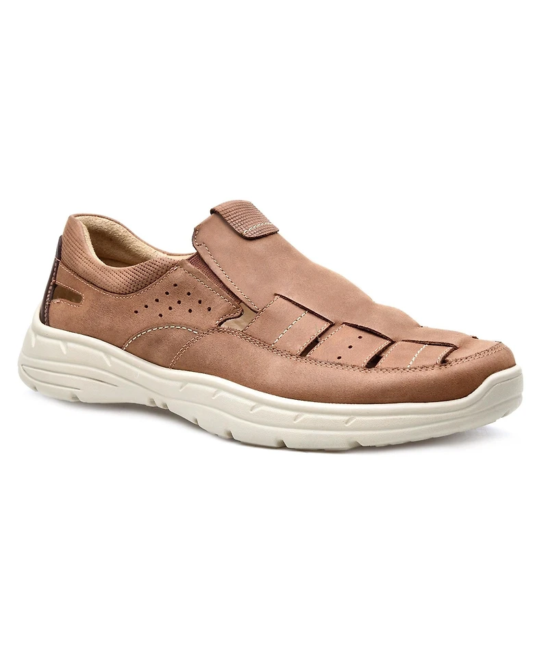Pazstor Men's Premium Comfort Leather Closed Toe Casual Sandals Abdiel