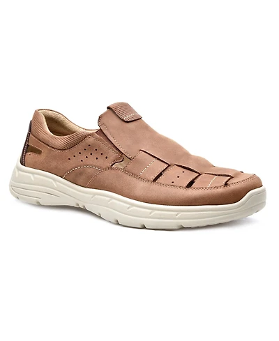 Pazstor Men's Premium Comfort Leather Closed Toe Casual Sandals Abdiel