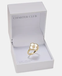 Charter Club Mother of Pearl and Crystal Ring, Macy's Exclusive