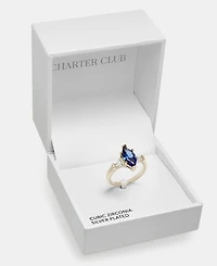 Charter Club Blue Crystal Marquise Ring, Macy's Exclusive