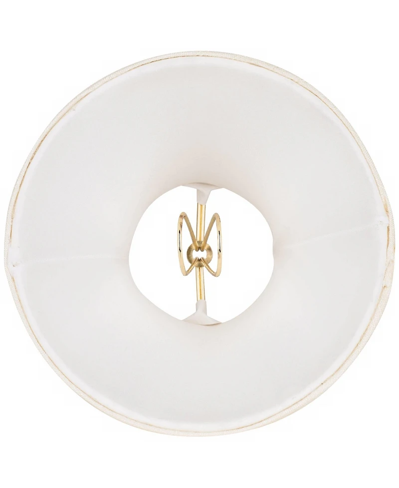 Imperial Shade Set of 2 Bell Lamp Shades Cream Small 3" Top x 6" Bottom x 5" High Candelabra Clip-On Fitting