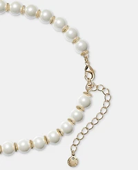 Charter Club Faux-Pearl and Glass Stone Pendant Necklace, Macy's Exclusive