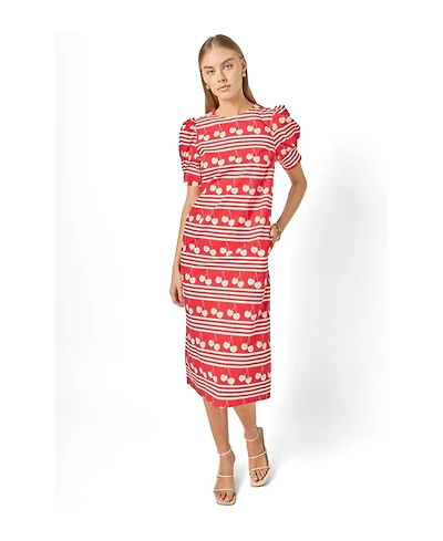English Factory Women's Cherry Printed Midi Dress