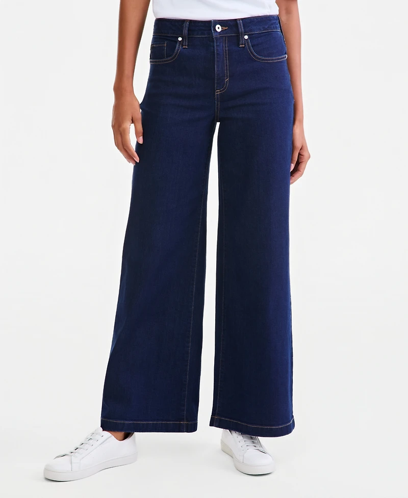 Style & Co Women's High-Rise Wide-Leg Jeans, Macy's Exclusive