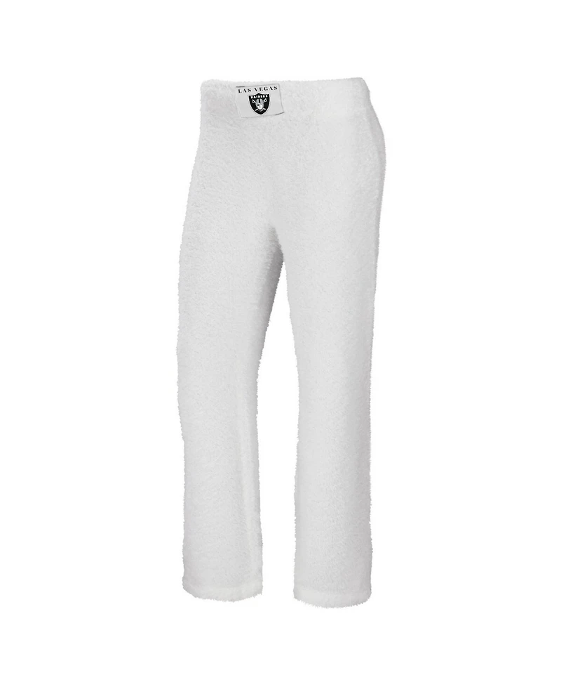Wear by Erin Andrews Women's 2-Piece Cream Las Vegas Raiders Plus Cozy Scoop Neck Tank Top & Pants Set