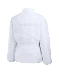 Wear by Erin Andrews Women's White Seattle Seahawks Packaway Full-Zip Puffer Jacket