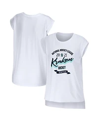 Wear by Erin Andrews Women's White Seattle Kraken Domestic Tank Top