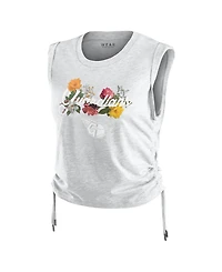 Wear by Erin Andrews Women's Wear Heather Gray Cleveland Guardians Cinched Tank Top