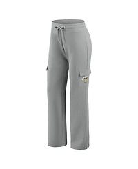 Wear by Erin Andrews Women's 2-Piece Gray San Diego Padres Waffle-Knit Long-Sleeve Hoodie & Lounge Pant Set
