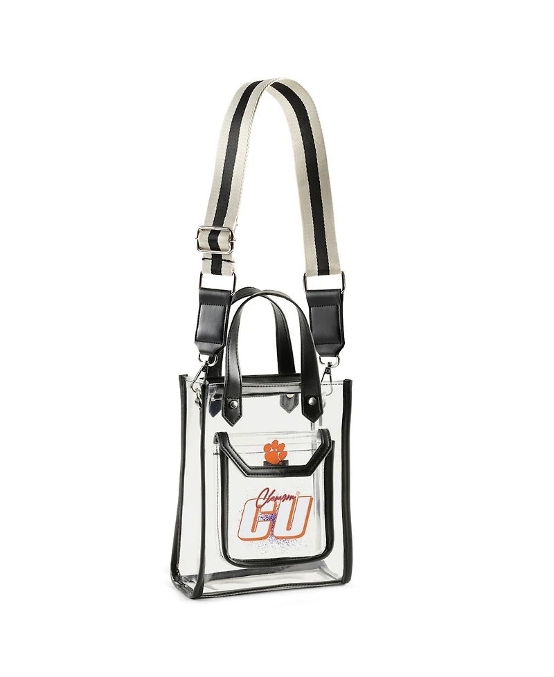 Wear by Erin Andrews Clemson Tigers Clear Stadium Crossbody Purse with Coin Pouch
