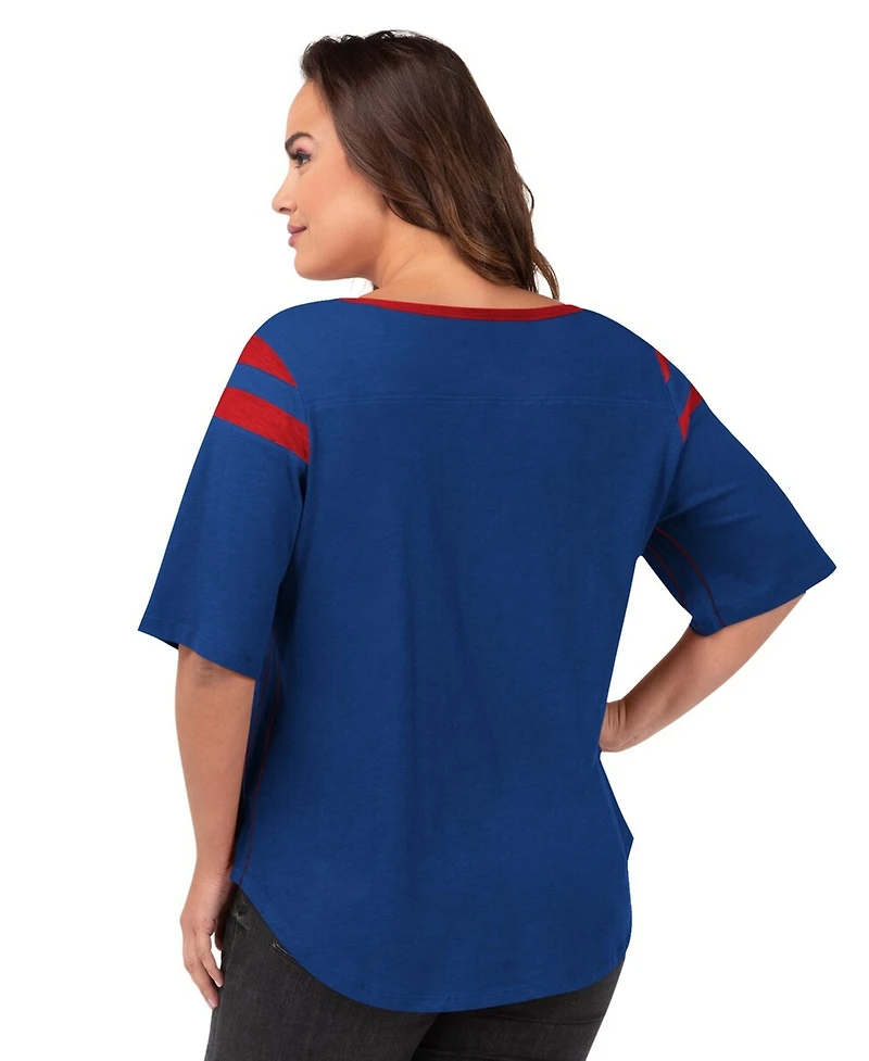 G-iii 4Her by Carl Banks Women's Royal Buffalo Bills Plus Linebacker T-Shirt
