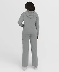 Wear by Erin Andrews Women's 2-Piece Gray San Diego Padres Waffle-Knit Long-Sleeve Hoodie & Lounge Pant Set