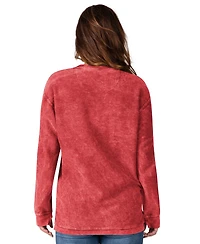 G-iii 4Her by Carl Banks Women's G-iii Red Atlanta Falcons Comfy Cord Distressed Pullover Sweatshirt