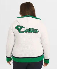 Wear by Erin Andrews Women's Cream Boston Celtics Plus Hoodie