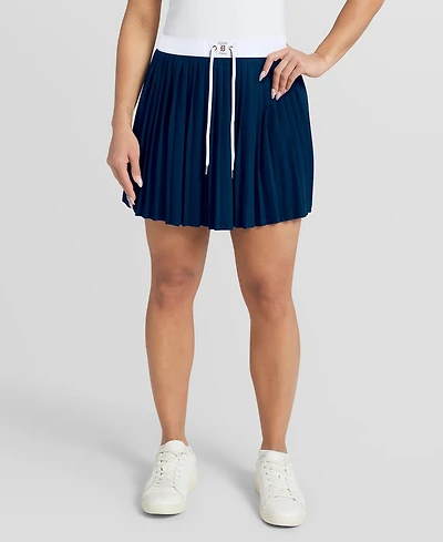 Wear by Erin Andrews Women's Navy Detroit Tigers Pleated Skort