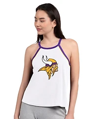 G-iii 4Her by Carl Banks Women's White Minnesota Vikings Redemption Win Slub Tank Top