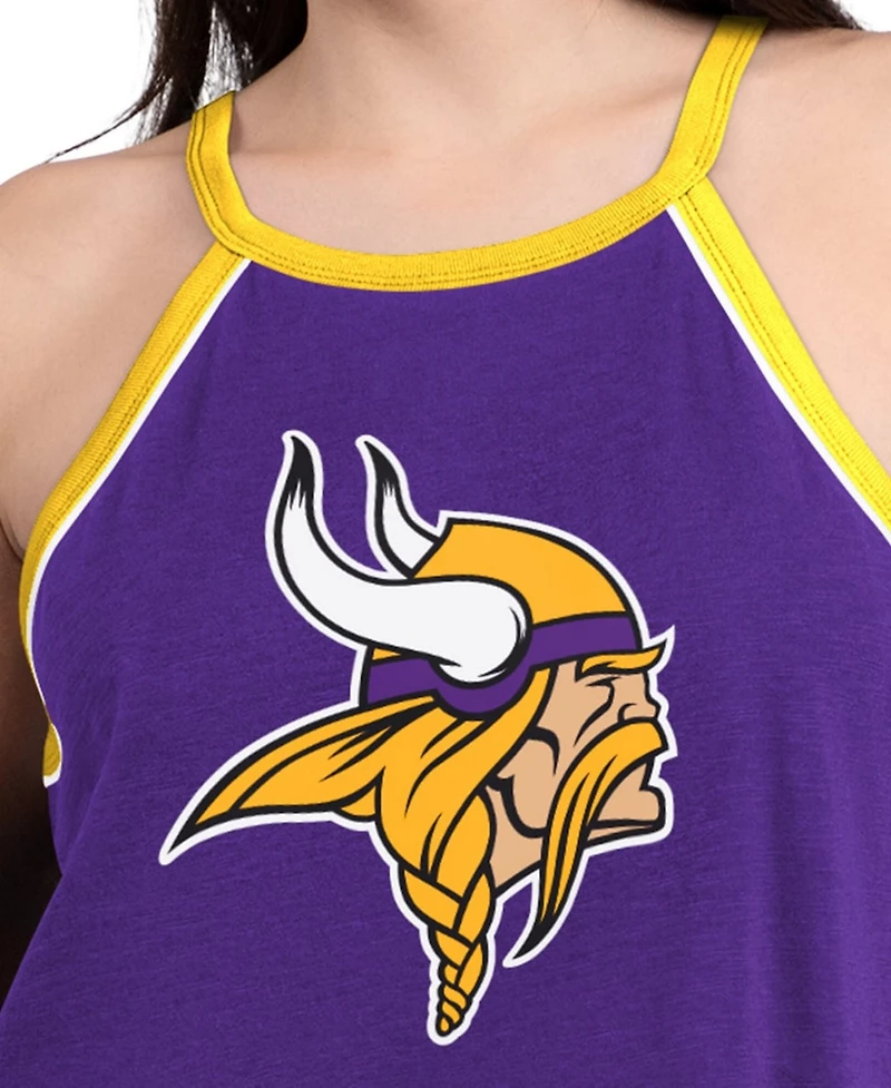 G-iii 4Her by Carl Banks Women's Minnesota Vikings Redemption Win Slub Tank Top
