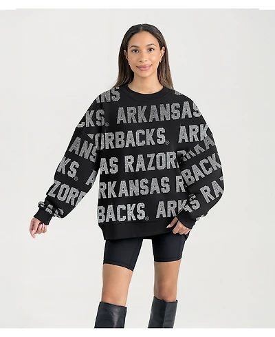 Gameday Couture Women's Black Arkansas Razorbacks Hype Era Sweatshirt