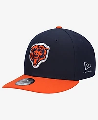New Era Big Boys and Girls Navy/Orange Chicago Bears 2026 Nfl Draft Pre-Curved 9FIFTY Snapback Hat