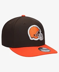 New Era Big Boys and Girls Brown/Orange Cleveland Browns 2026 Nfl Draft Pre-Curved 9FIFTY Snapback Hat