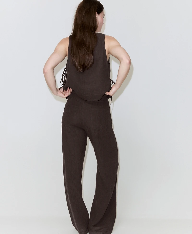 Mango Women's Balloon Cotton Pants