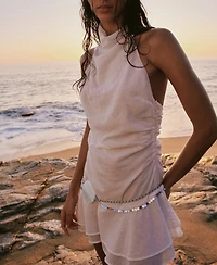 Mango Women's Ruffled Halter Neck Dress
