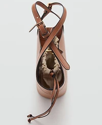 Mango Women's Medium Faux-Leather Shoulder Bag