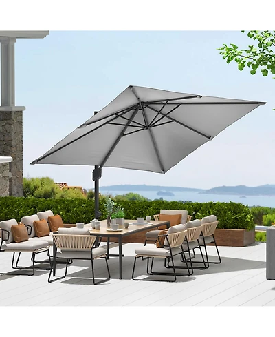gaomon Heavy Duty Aluminum Cantilever Patio Umbrella, 360degree(s) Rotating Offset