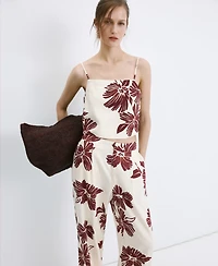 Mango Women's Printed Pleated Pants