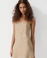 Mango Women's Embroidered Lyocell Dress