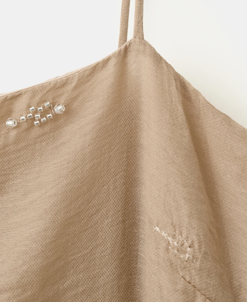 Mango Women's Embroidered Lyocell Dress