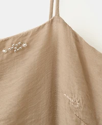 Mango Women's Embroidered Lyocell Dress