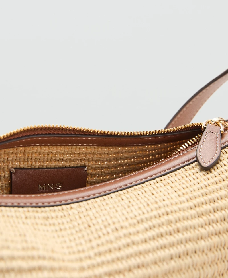 Mango Women's Textured Shoulder Bag