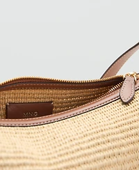 Mango Women's Textured Shoulder Bag