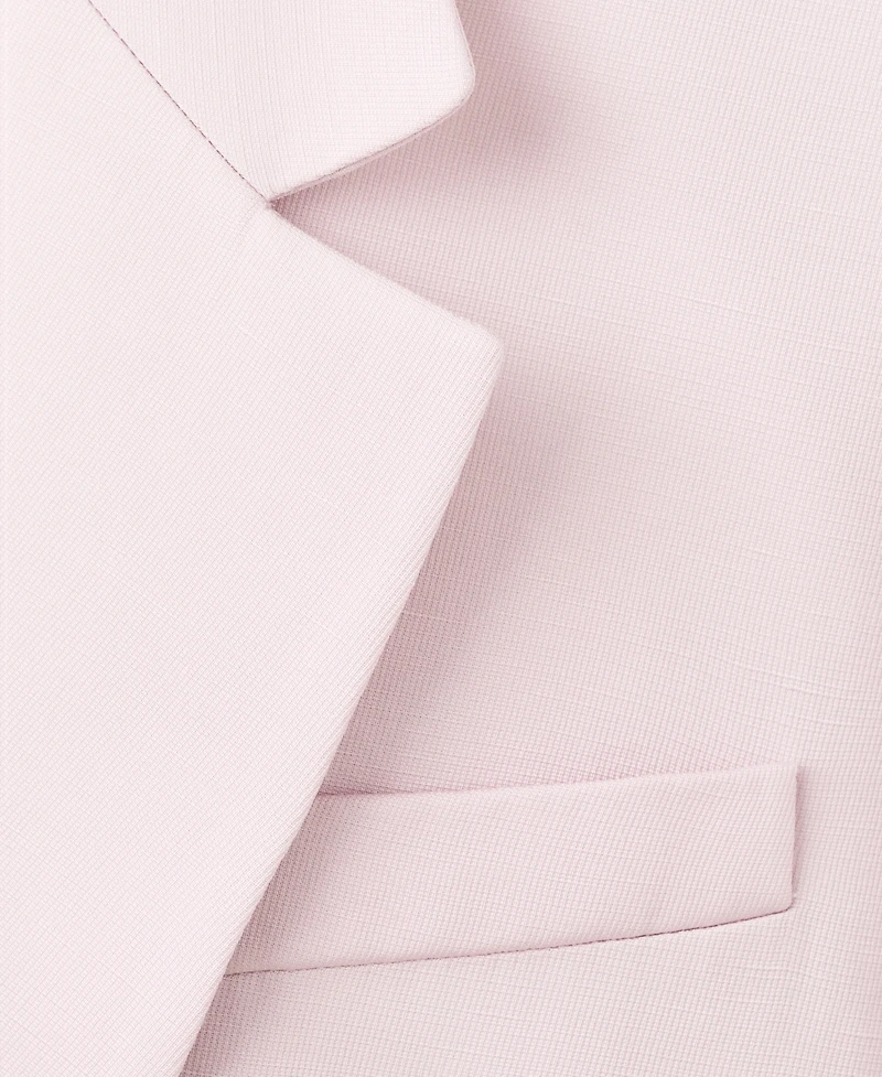Mango Women's Linen-Blend Double-Breasted Suit Blazer