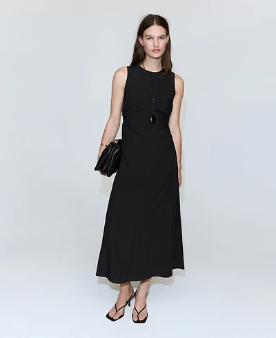 Mango Women's Cut-Out Ties Dress