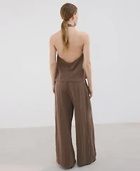 Mango Women's Straight Lyocell Pants