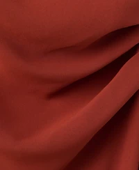 Mango Women's Side Ruched Asymmetric Dress