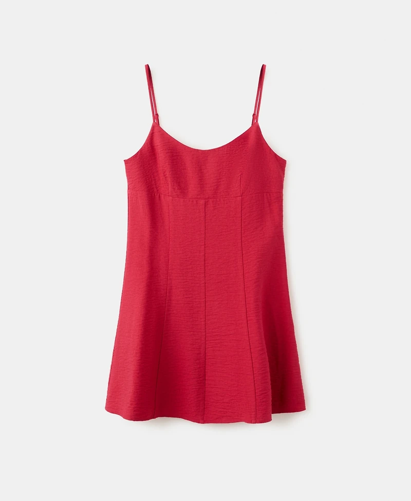 Mango Women's A-Line Crinkle Effect Dress