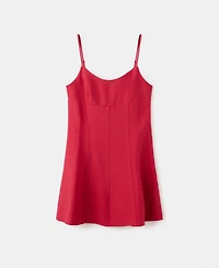 Mango Women's A-Line Crinkle Effect Dress