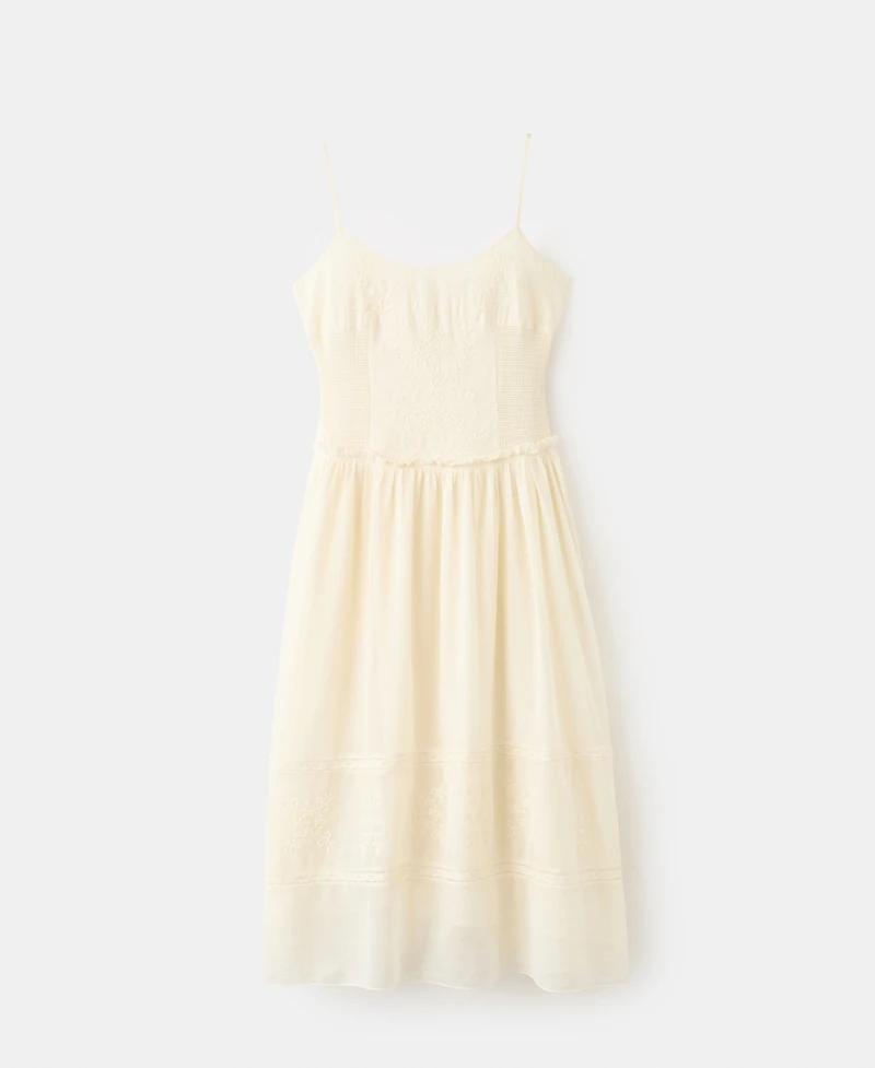 Mango Women's Embroidered Detail Dress