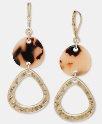 Style & Co Disc & Frame Double Drop Earrings, Macy's Exclusive