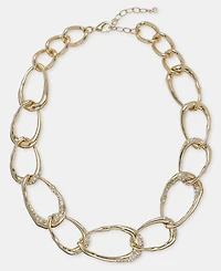 Style & Co Glass Crystal Chain Collar Necklace, Macy's Exclusive