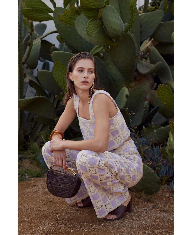 English Factory Women's Crochet Long Pants