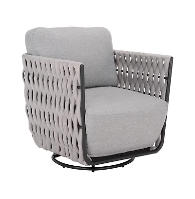 Augusta Home Nicole Rope Patio Swivel Chair