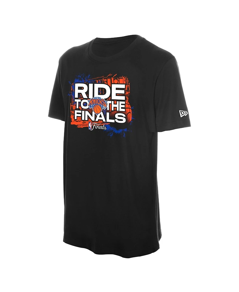New Era Men's Black York Knicks 2026 Nba Finals T-Shirt