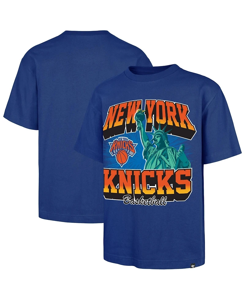 47 Brand Men's Blue New York Knicks Regional Franklin T-Shirt