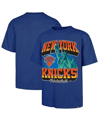 47 Brand Men's Blue New York Knicks Regional Franklin T-Shirt